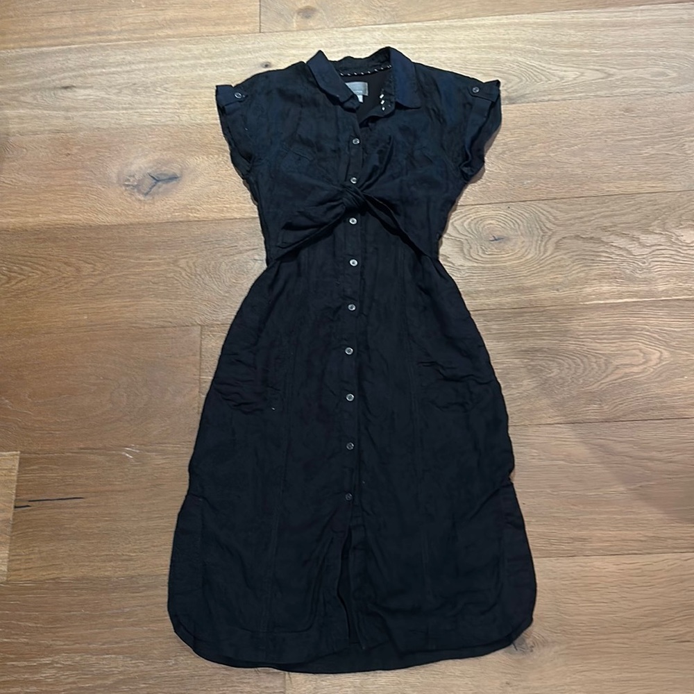 Anthropologie Black Midi Dress